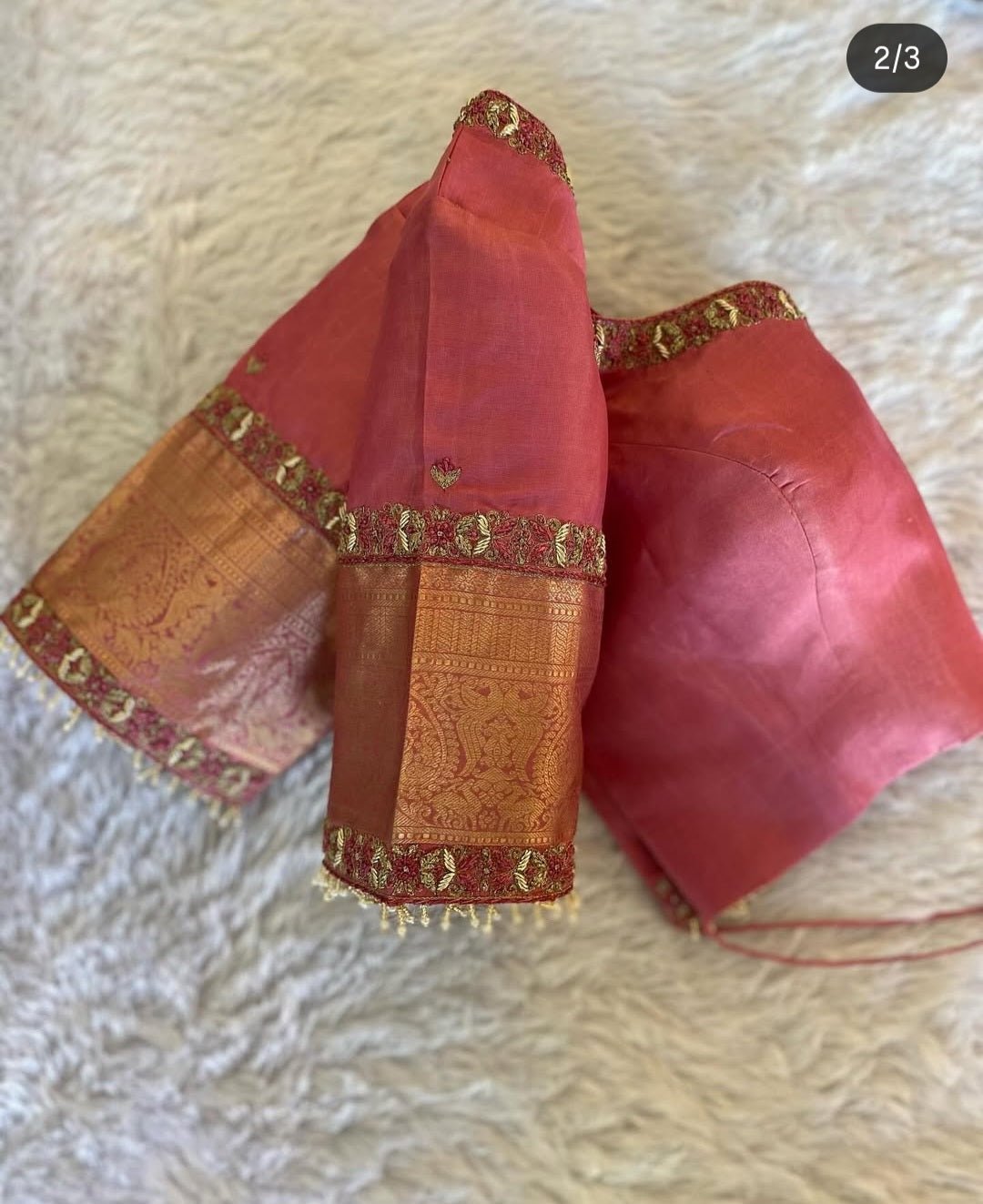 Designer handmade blouse in hand maggam work (Made on Order Only) - Kalyanam By Swati