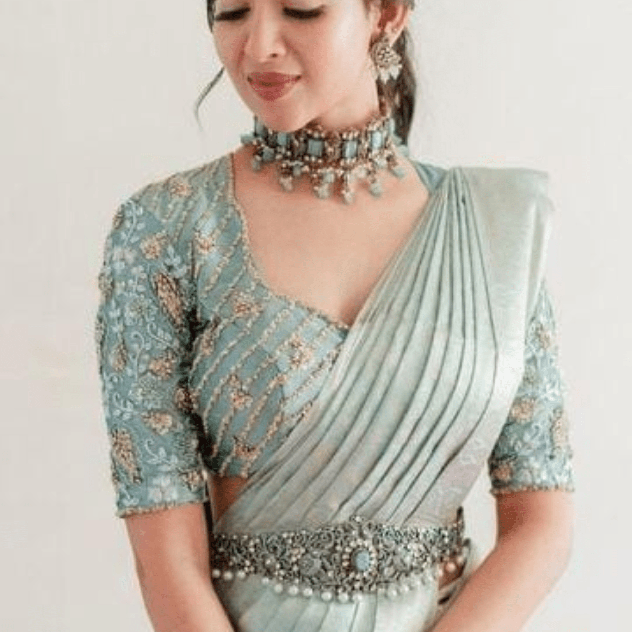 Designer handmade blouse in hand maggam work (Made on Order Only) - Kalyanam By Swati