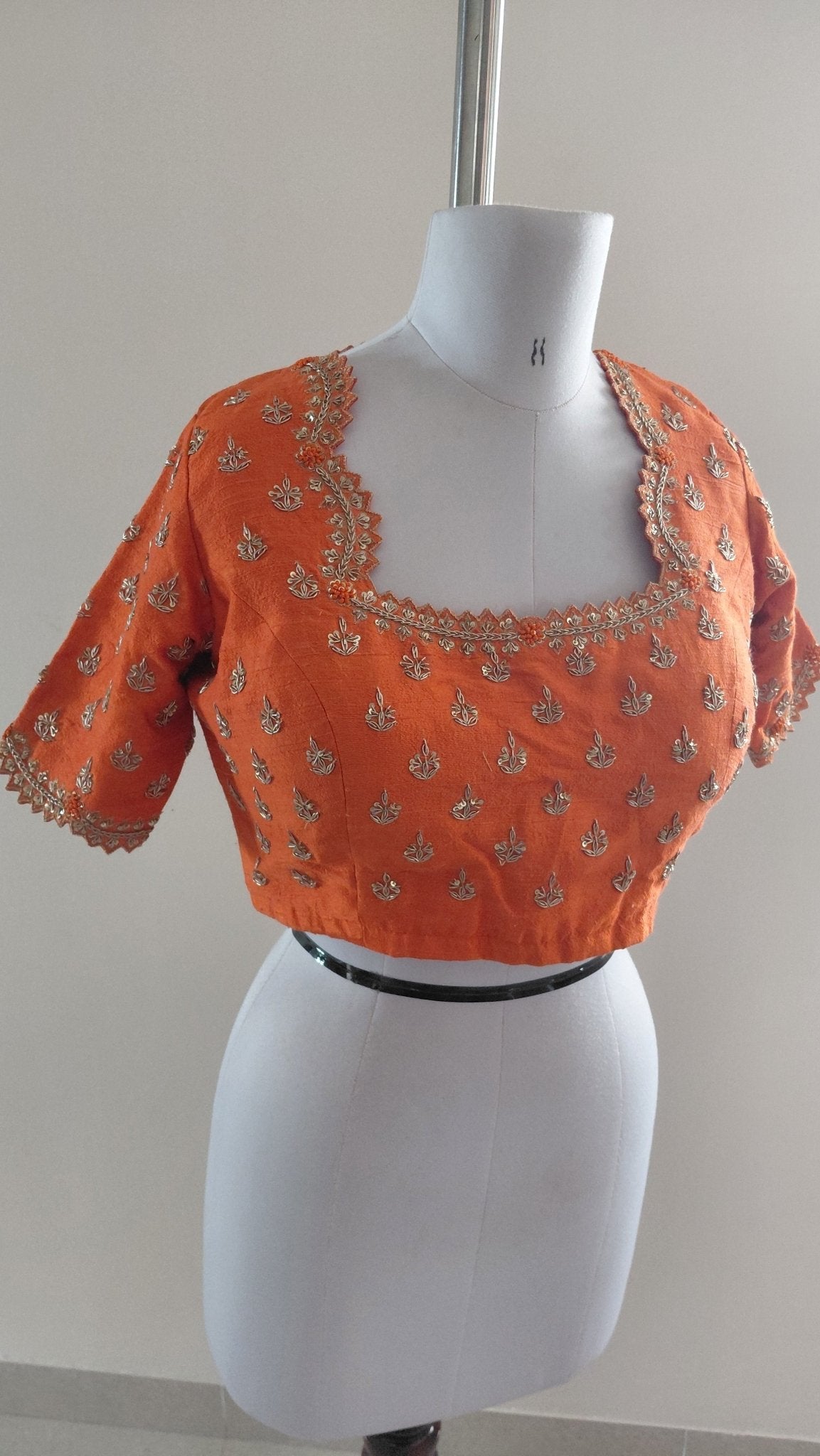 Designer handmade blouse in zardozi handwork (Made on order only) - Kalyanam By Swati