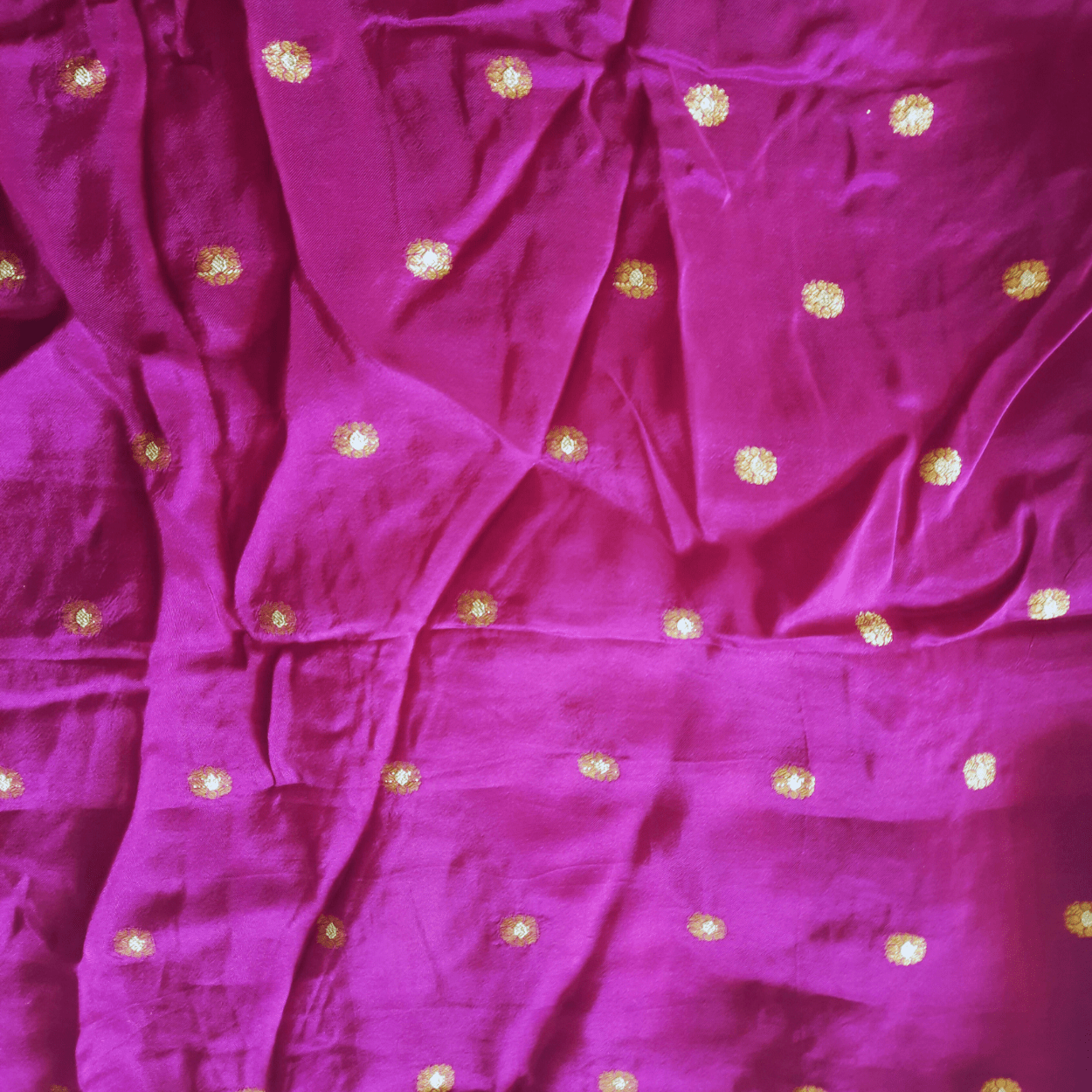 Pure banarasi munga silk bandhej saree in hand dabka work and peacock motifs - Kalyanam By Swati