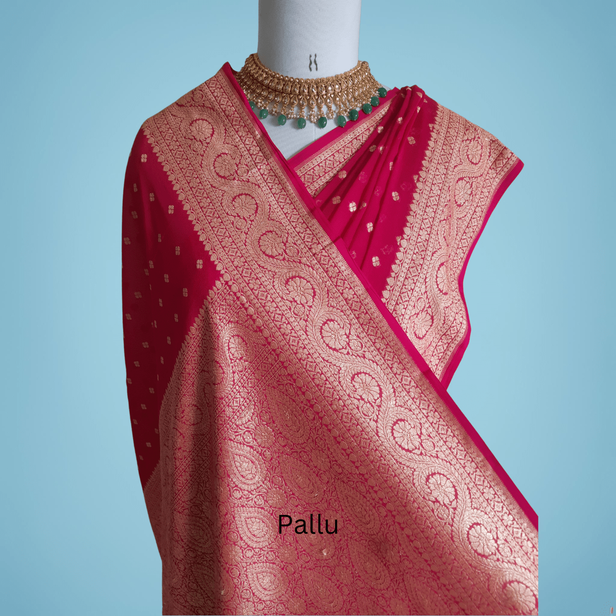 Silkmark Certified Pure Banarasi Khaddi Georgette Saree - Kalyanam By Swati