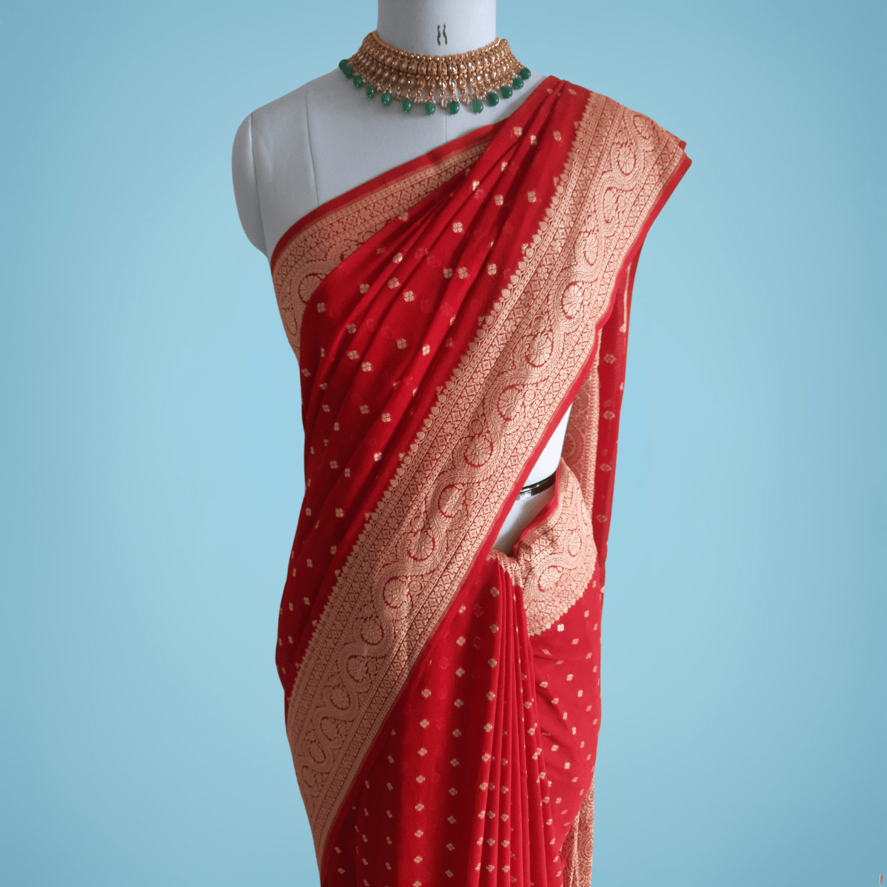 Silkmark Certified Pure Banarasi Khaddi Georgette Saree - Kalyanam By Swati