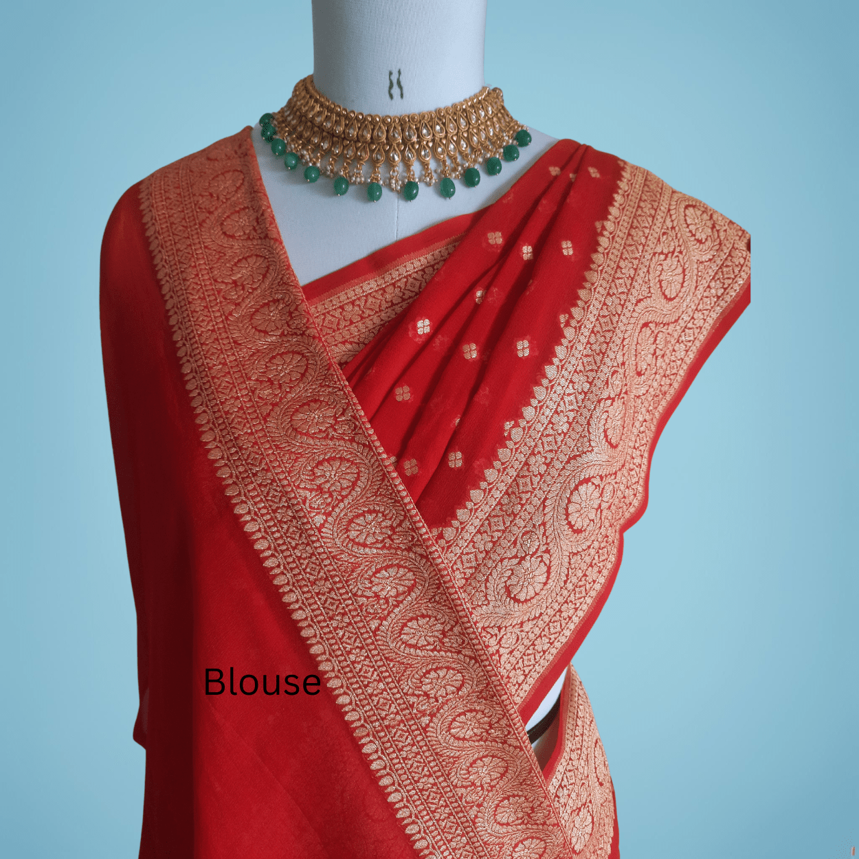 Silkmark Certified Pure Banarasi Khaddi Georgette Saree - Kalyanam By Swati