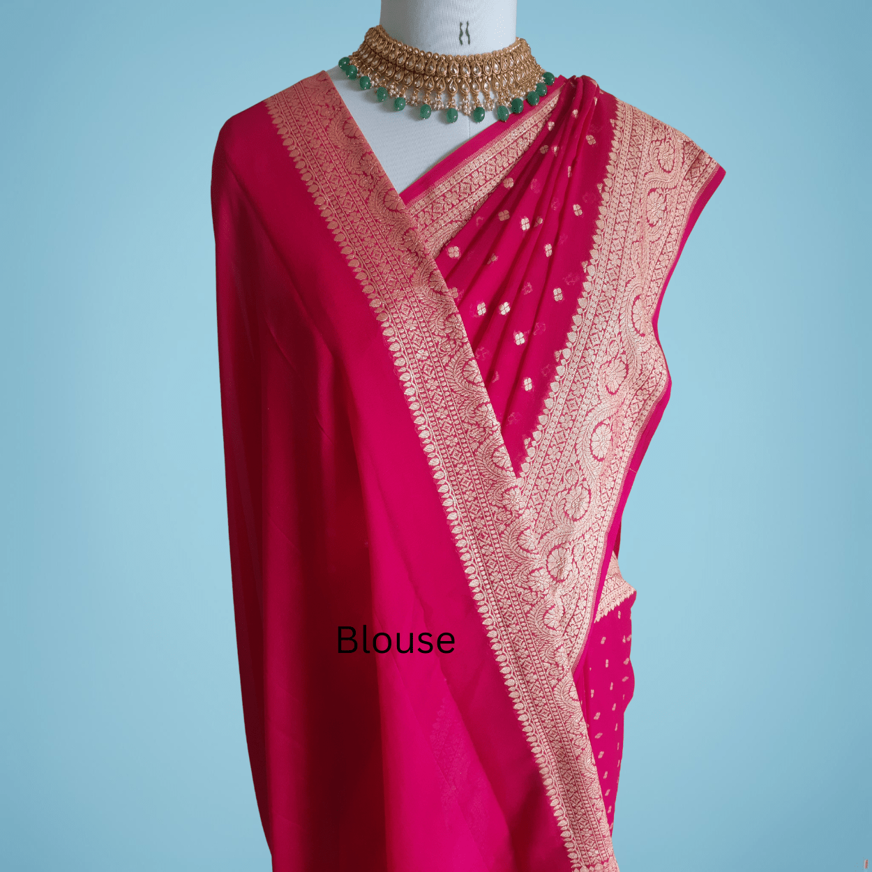 Silkmark Certified Pure Banarasi Khaddi Georgette Saree - Kalyanam By Swati