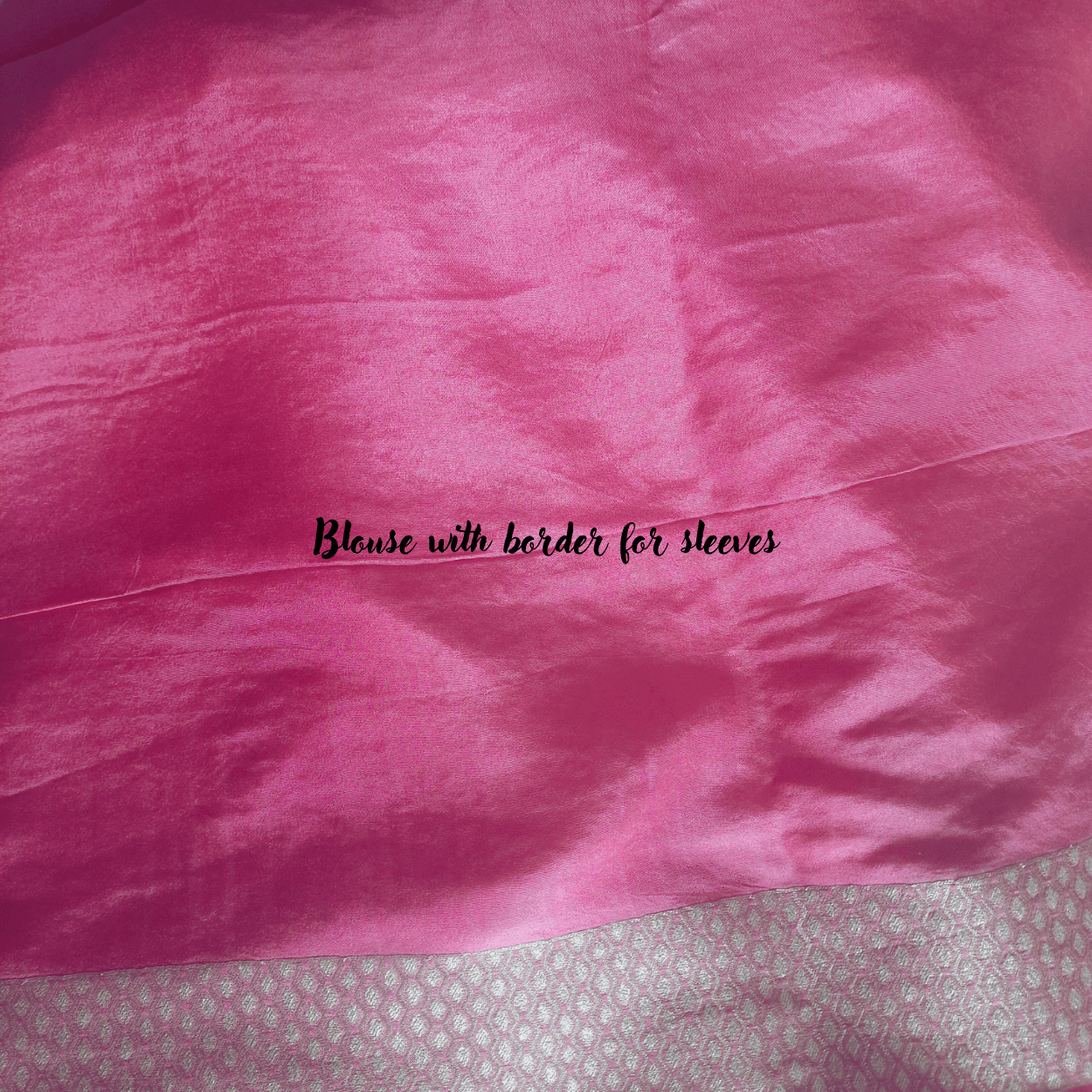 Banarasi Silk Saree in all over Silver Zari hand weaving in pink colour - Kalyanam By Swati