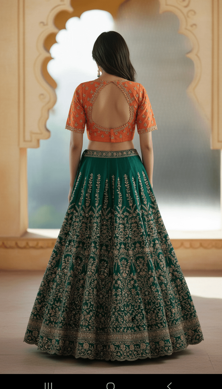 Designer handmade blouse in zardozi handwork (Made on order only) - Kalyanam By Swati