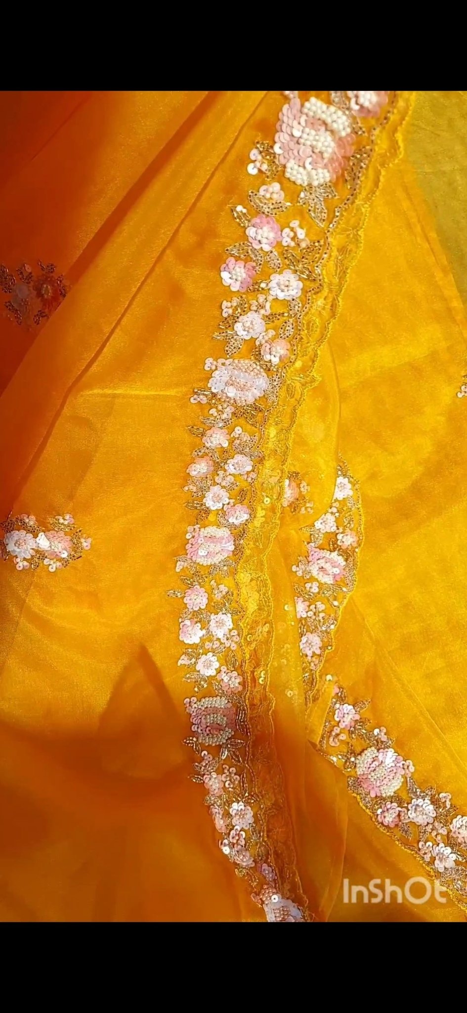 Pure organza party wear saree in handwork - Kalyanam By Swati